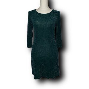 Trixxi Shimmering Emerald Green Mini Dress Sparkly Party Vibes
